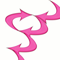 Obraz premium vector illustration of a pink ribbon