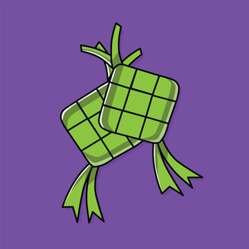 Ketupat For Eid Mubarak In South East Asia