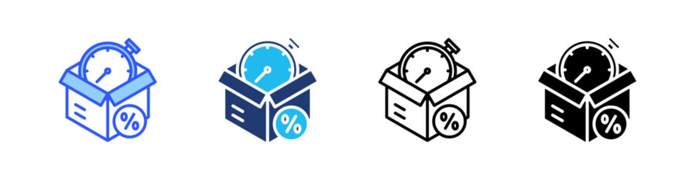 Limited Stock Multi Style Icon Set Vector 