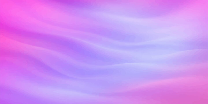 A flowing wave of smooth purple and pink silk fabric creates a luxury abstract background with a soft satin texture and elegant violet light motion