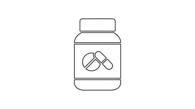 Whiteboard Animation of Pharmacy Medicine Pill Bottle