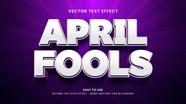 april fools editable text effect 3d text 