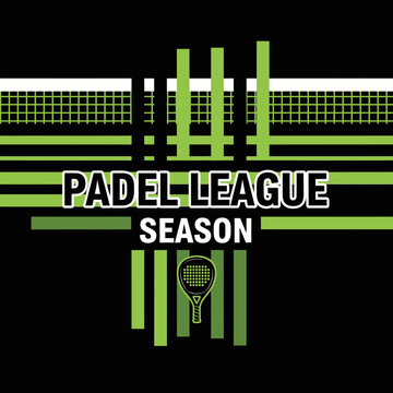 Dynamic Padel League Season Graphics Modern Sport Event Design