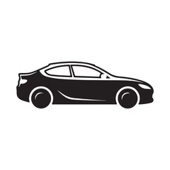 Fototapeta premium car vector icon on white back ground