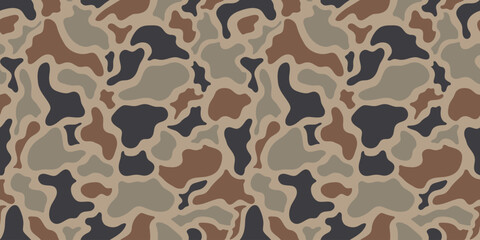 vector duck hunter camouflage pattern, hunting camo. Desert old school camo. © Rashid