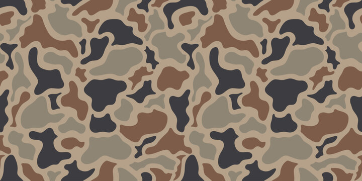 vector duck hunter camouflage pattern, hunting camo. Desert old school camo.