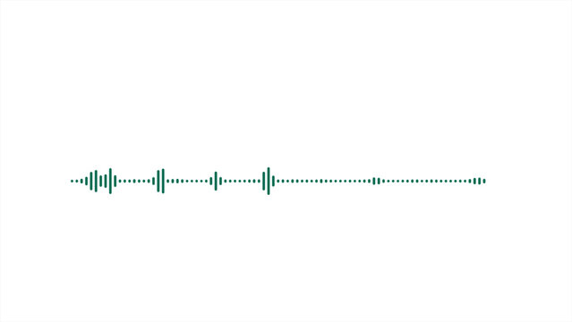 Podcast sound wave patterns with varying amplitude bars for audio visualization and media interfaces.
