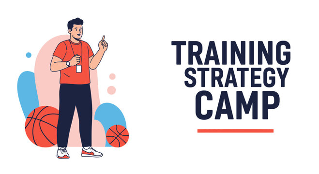Engaging Basketball Coach Instructing Training Strategy Camp Concepts