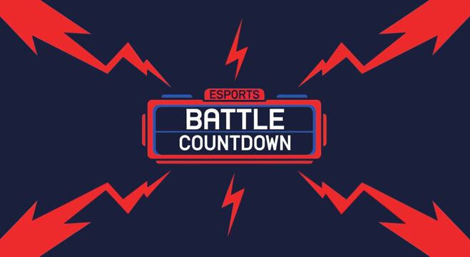 Esports Battle Countdown Graphic Intense Competition Excitement Animation Ready