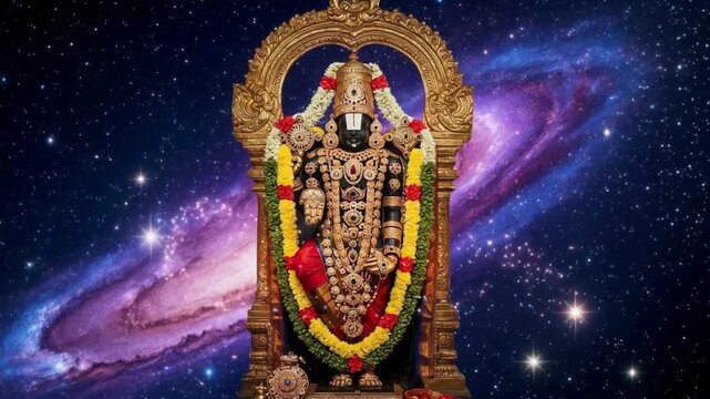 Lord balaji as centre of universe concept