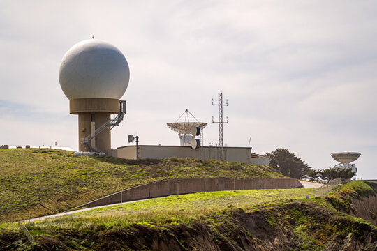 Pillar Point Air Force Station Radar Dome in Half Moon Bay, California