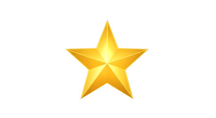 Obraz premium A shiny gold star symbol on a black background representing excellence and achievement