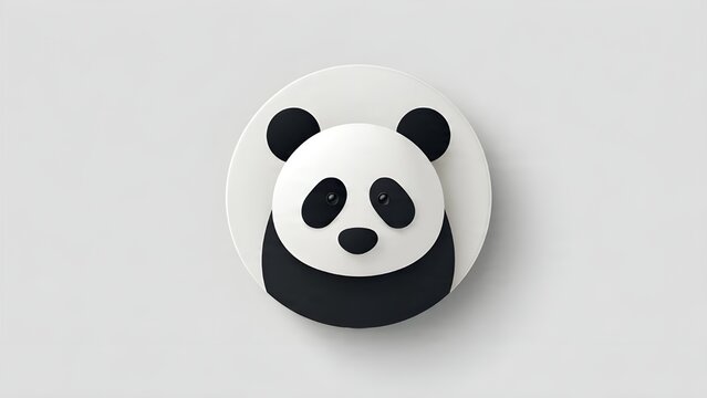 Minimal panda icon