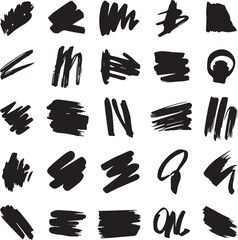 Obraz premium Simple Hand-Drawn Marker Lines and Geometric Doodles.