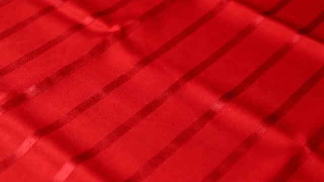 Red Quilted Fabric Texture Background.