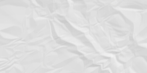 Fototapeta premium White fabric background. white crumpled paper background texture pattern overlay. wrinkled high resolution arts craft and Seamless white crumpled paper.