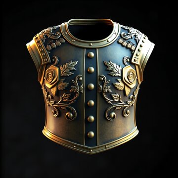 Renaissance Doublet Padded Jacket European Brass medieval fantasy Fine Art 