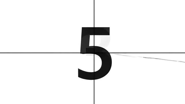 Dynamic countdown timer with overlapping numbers 190 and abstract light streaks on white background with vintage timer