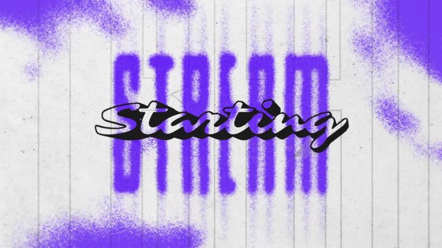 Graffiti stream overlay, animated twitch overlay, stream strating