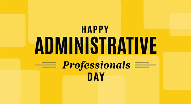 Administrative professionals day vector graphic design