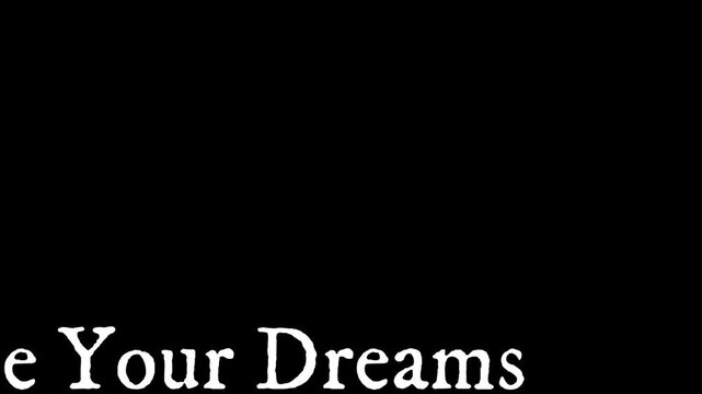 Chase Your Dreams Inspirational Quote on Minimalist Black Background