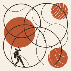 basketball hoop and ball © noorhassan