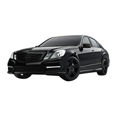 Obraz premium black car isolated on transparent background