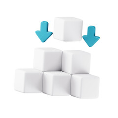 Naklejka premium Build Process Workflow for Continuous Integration System