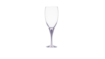 Obraz premium Elegant tall clear glass vessel with a slender stem and a wide circular base for dining service