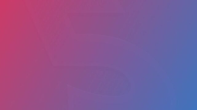 An animated colorful countdown timer from ten to one on a pink and blue gradient background