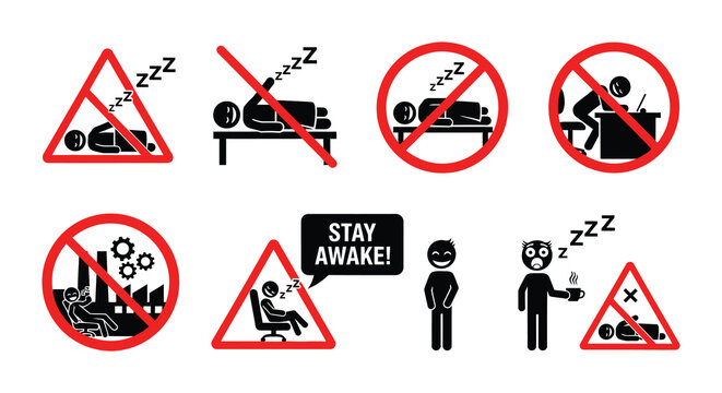 Prohibited actions sleeping relaxing and distractions while on duty