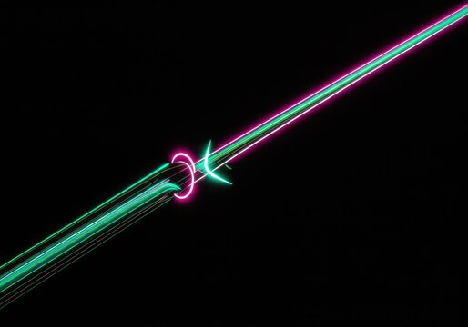 Abstract representation of a visual afterimage phenomenon shown on a stark, neutral background demonstrating persistence of vision, faint, abstract, perception