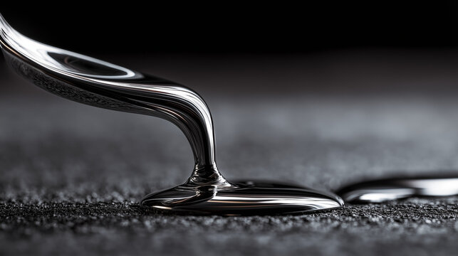 debater. A smooth stream of liquid metal flowing across a dark, rough surface. safety posters, maintenance manuals, designed for industrial assembly lines and welding operations, supports safety.