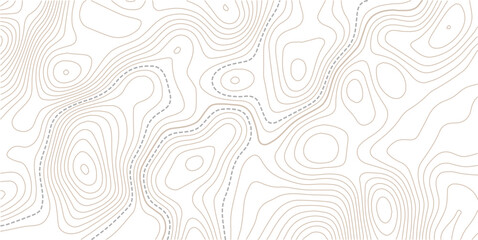 Fototapeta premium Vector geographic contour mounted map background. Abstract minimal The patter discovery vector topo map.abstract wavy background. topographic contour background.