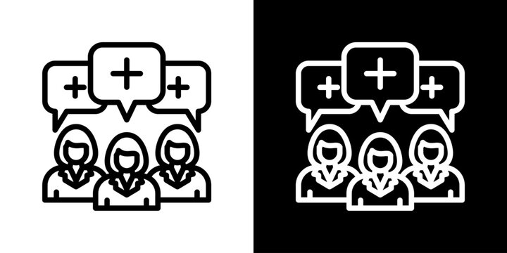 Demand icon set multiple style collection
