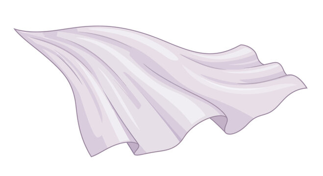 Soft flowing white fabric folds.