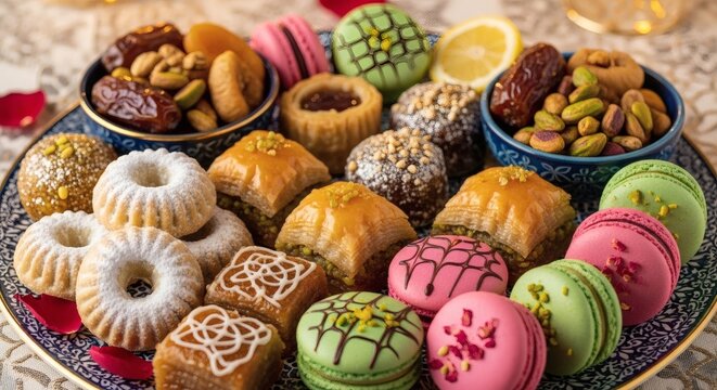 Assortment of delicious sweet treats