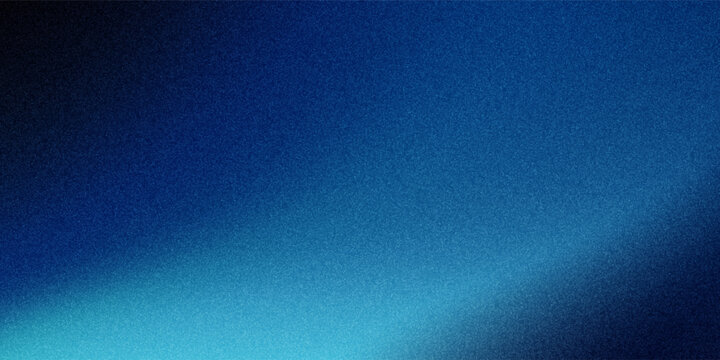 Blue grainy gradient background empty space noise texture blurred dark light header backdrop poster banner design