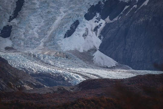 glacier environment close to Cerro Torre