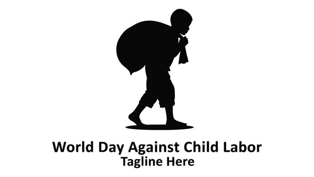 World day against child labor awareness campaign logo