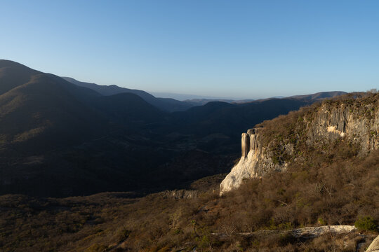 Cascadas petrificadas de Hierve el Agua en Oaxaca Mexico