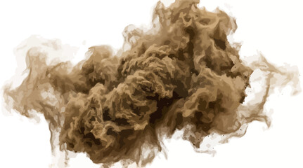 Obraz premium Dramatic Image of Dust Cloud with Thick Brown Smoke and Turbulent Atmosphere