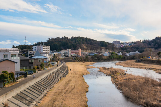 Cityscape of downtown at Sendai, Japan.