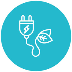 Fototapeta premium Renewable Energy Icon
