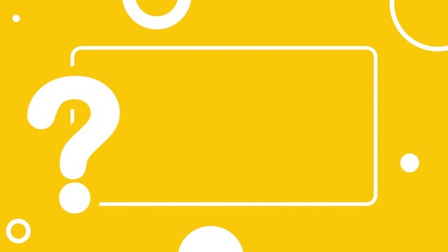 Animated question mark with clean motion and copy space area for text. Ideal for presentations, tutorials, ads, and video editing overlays.


