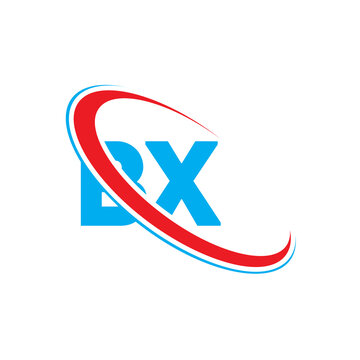 Bx logo concept, modern abstract shape, dynamic business emblem, creative lettermark, vector illustration, brand identity