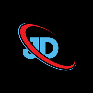 Jd logo abstract design. Company initial letter jd logo. Professional branding graphic element. Modern typography alphabet symbol. Creative business identity.