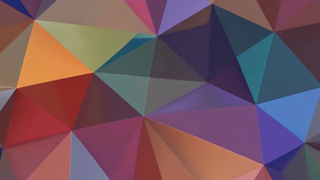 Geometric pattern with a vibrant color palette.