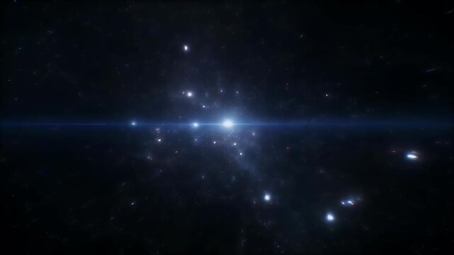 A vast expanse of space filled with stars and nebulae.