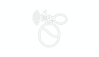 Fototapeta premium Perfume Bottle Spray Icon Vector Art